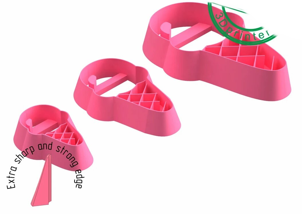 Ice cream, Summer Time collection Polymer Clay Cutter