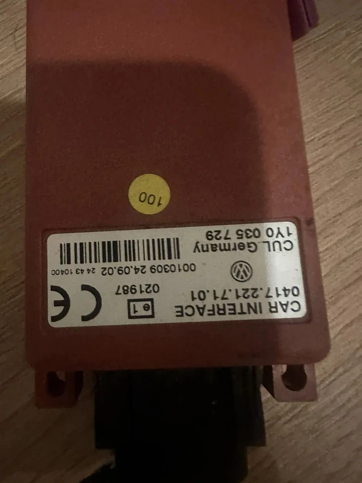 VW New Beetle 1Y Interfaccia Box Unità Telefono Vivavoce 1Y0035729 - Immagine 3 di 4