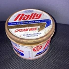 DuPont Rally Cream Wax Metal Can vintage car tin sign empty gas oil NB