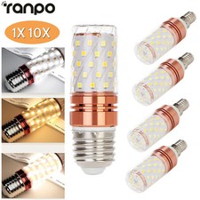 1X 10X Led Corn Light Bulb E14 E27 12W to 20W Tricolor Cold Warm White 110V 220V
