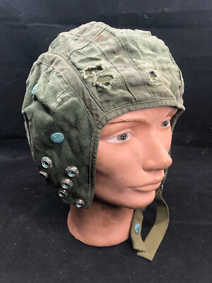 Original Royal Air Force RAF Cold War Period G Type Green Jet Flying Helmet  22C UK