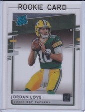 JORDAN LOVE ROOKIE CARD Green Bay Packers Football 2020 DONRUSS CLEARLY RATED RC