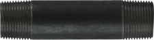 Midland 57-112 Black Steel Nipple, SCH 40 Welded, 1" Diameter, 9" Length, 1" OD,