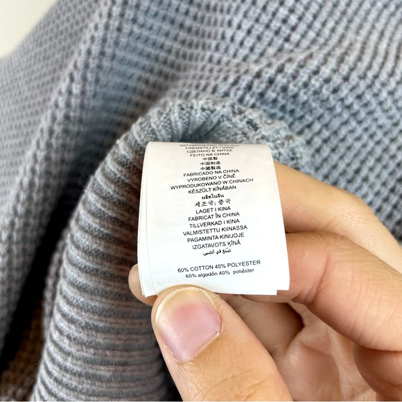 Michael Kors Solid Gray Ribbed Knit Turtleneck Lo… - image 6