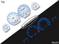 Selbstleuchtende Tachoscheiben Plasma Tacho Opel Corsa B Tigra 20-220Kmh