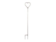 Heart Shaped Raw Steel Designed to Rust Decorative Stake Garden Pride