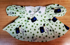 VESTIDO SWING ST PATRICKS IRISH PEANUTS SNOOPY PARA 20"-22" CPK Cabbage Patch Niños
