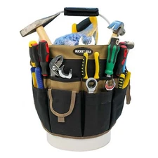 MELOTOUGH Bucket Tool Organizer With 35 Pockets Fits to 3.5-5 Gallon Bucket K...
