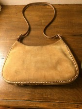 Straordinaria Borsa camoscio firmata Dover Danilo Bonfanti vintage collezione