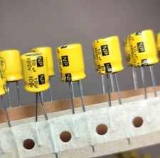 10pcs NP 10uf 100v Radial Non-polar Electrolytic Capacitors 100v10uF