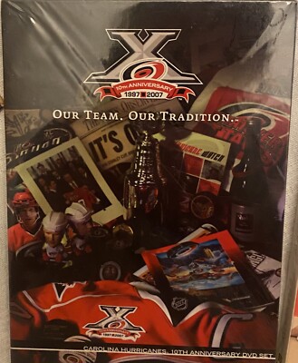 Carolina Hurricanes 10th Anniversary DVD Set, Our Team Our Tradition NHL, NEW.
