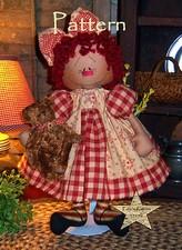 Primitive Patti's Ratties Raggedy Annie Rag Ann Doll Paper Pattern 508