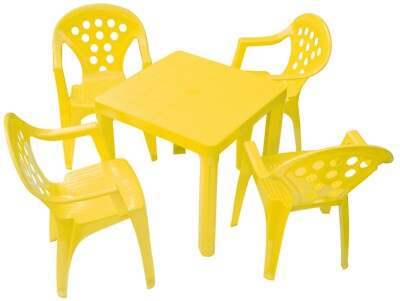 Children's Outdoor Indoor Table Chair Set Chairs, colors Made in  Italy