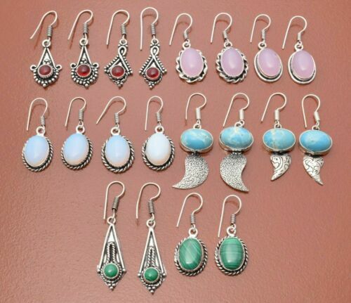 Opaline Sterling Silver Earrings. Opalite Drops. Opal Jewelry