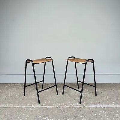 Buy Vintage Stacking School Lab Stools - Cafe Bar Restaurant - 34 Available