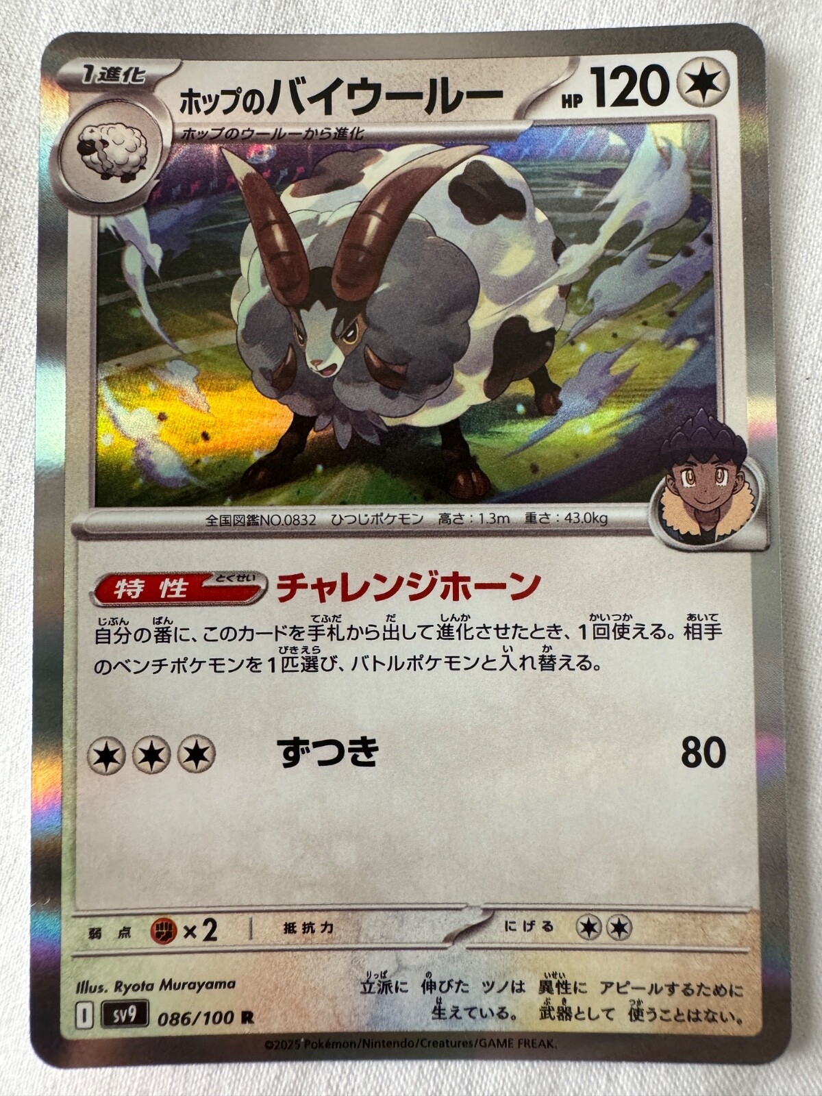 Pokemon TCG SV9 Battle Partners 086/100 Hop's Dubwool Holo Rare