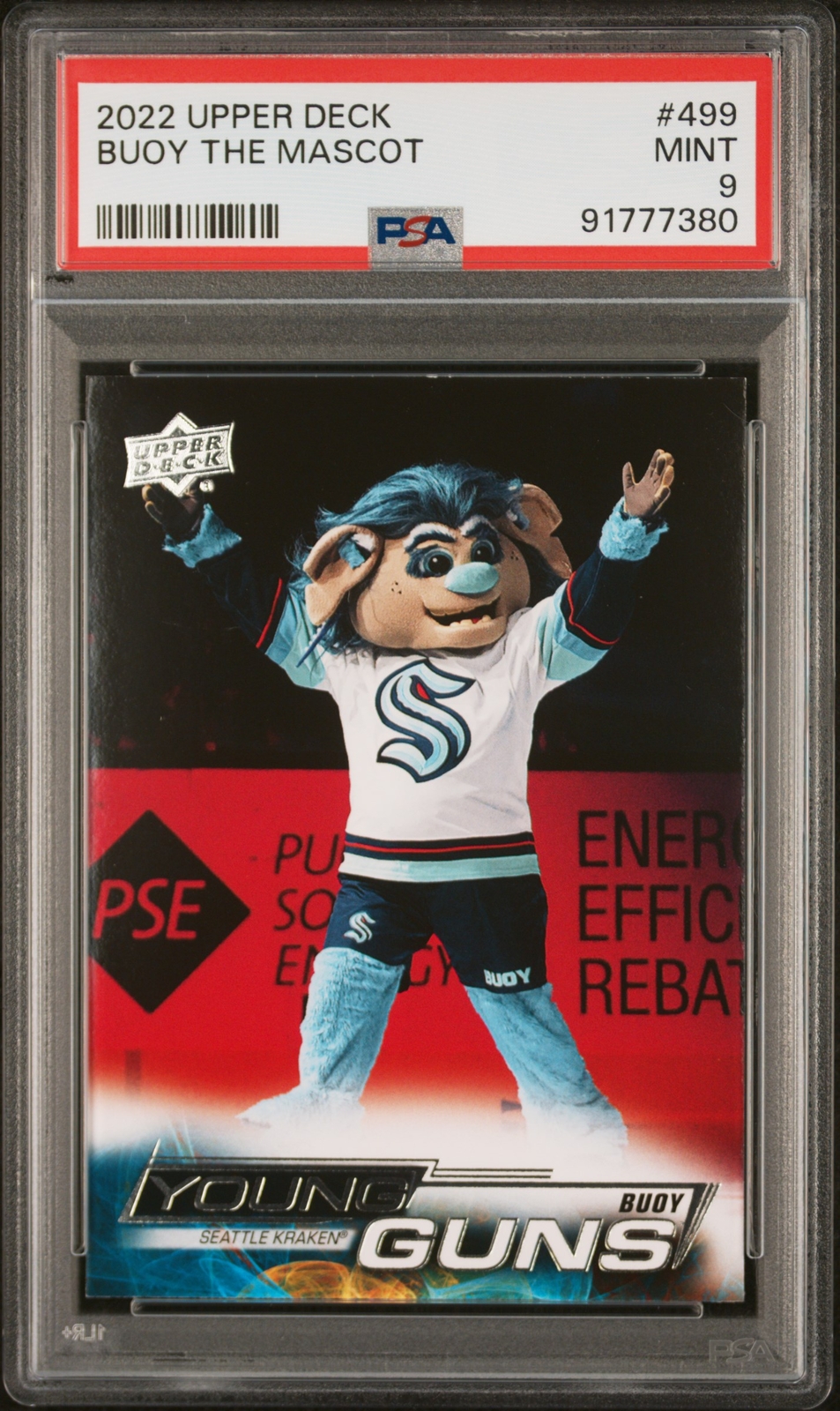 2022 Upper Deck #499 Buoy The Mascot Young Guns PSA 9