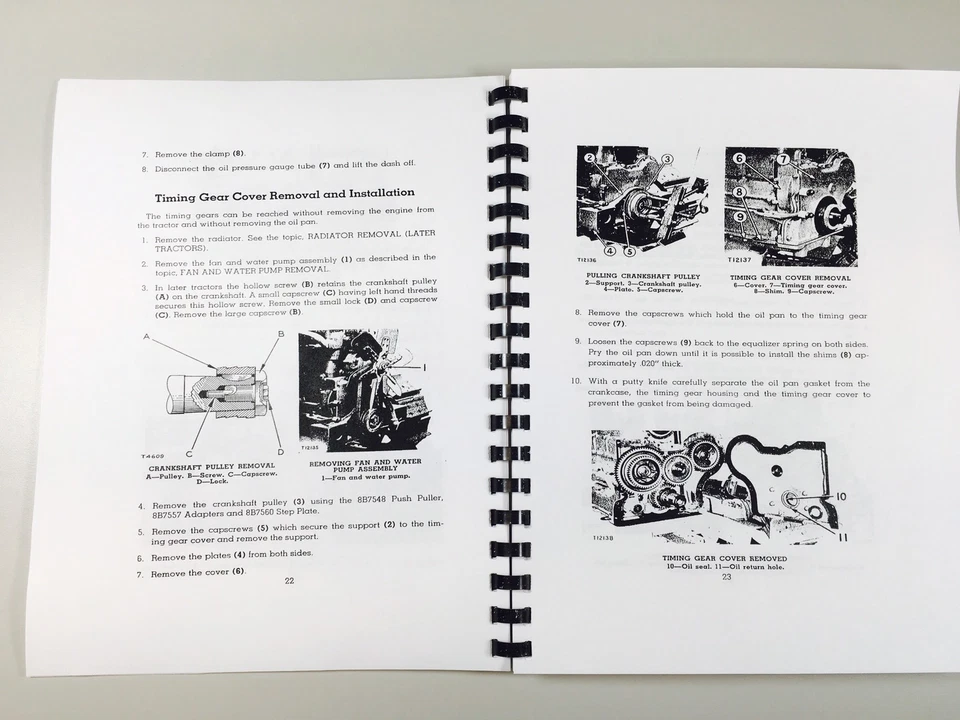 Manual de servicio para tractor sobre orugas Cat Caterpillar D4 4G 7J 2T 5T 6U 7U Foto 4 de 4