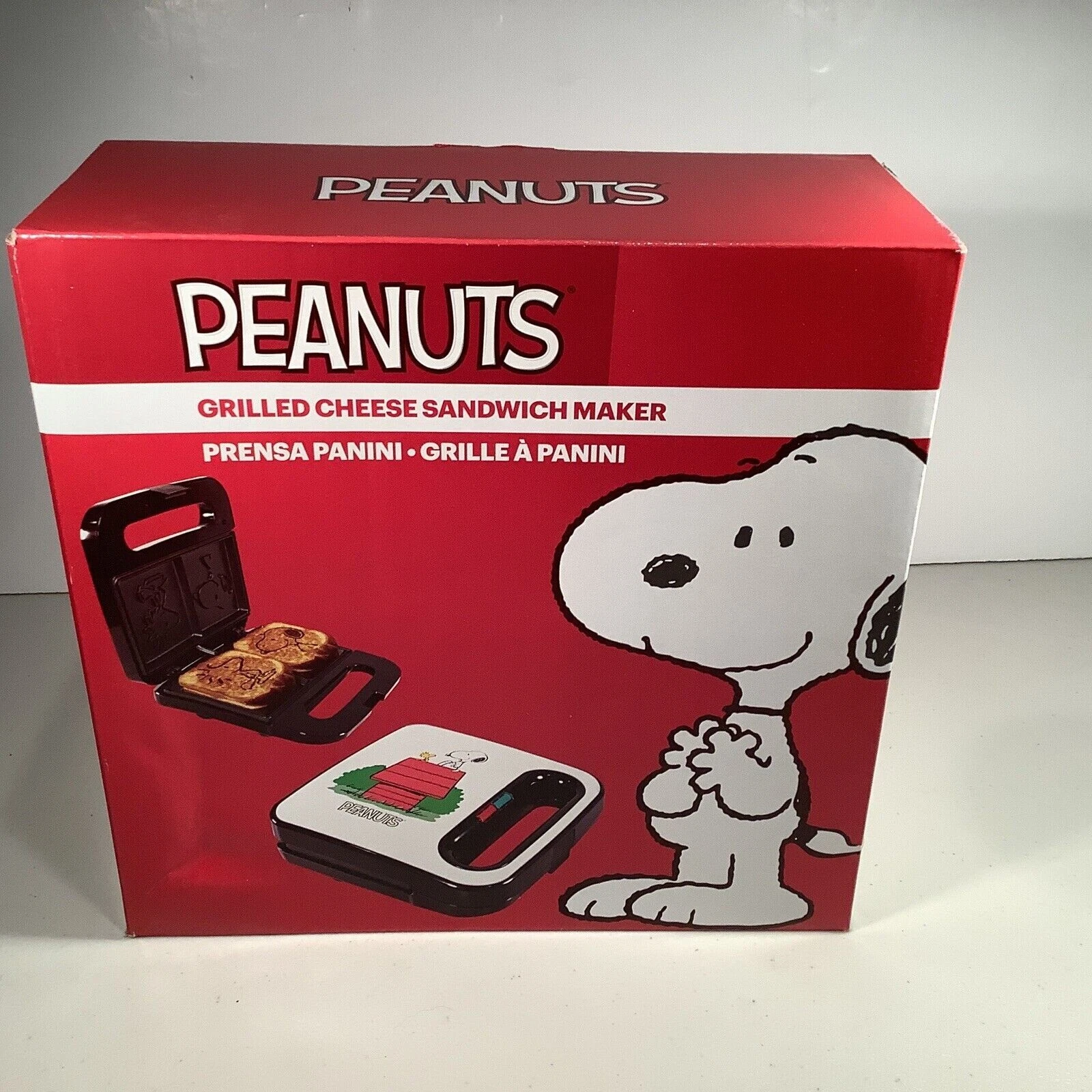 PEANUTS SNOOPY Grilled Cheese Panini Sandwich Maker New In Box Awesome!
