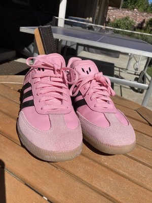 Adidas Samba Messi Men's Sneakers Size 9 Pink/Black No Box Excellent Condition
