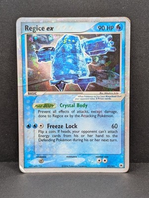 regice ex pokemon card Regice Ex Hidden Legends 97/101 Holo Rare Pokemon TCG Nintendo cracked ice  HP