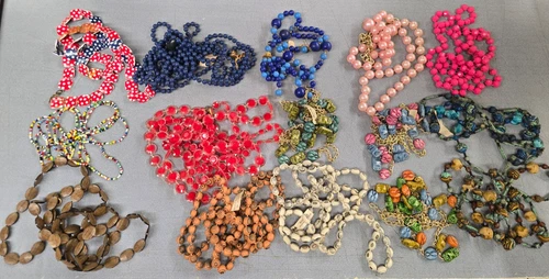 Vintage Assorted Fashion Costume Jewelry Necklace Lot #3 of 4