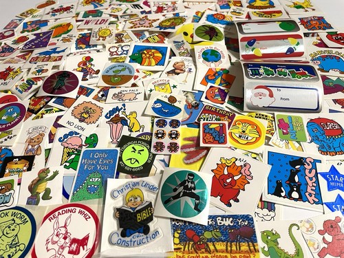 200 Vintage Stickers 80s 90s Cool Stuff 1980s 1990s Sticker LOT