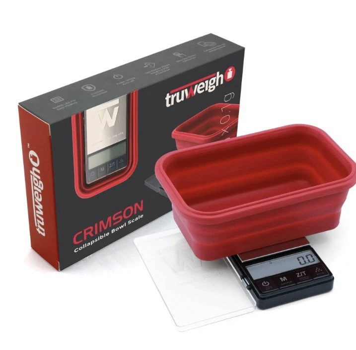 Truweigh Collapsible Bowl Scale Crimson NEW