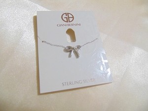 Giani Bernini Sterling Silver Bow Pendant Necklace R417