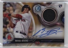 2018 Bowman Chrome Relics Gold Refractor 45/50 Rafael Devers #BCAR-RD Auto v9t