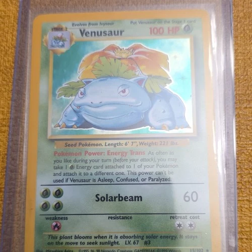 Pokémon Venusaur Base Set Holo Rare 15/102 1999 Wizards of the Coast