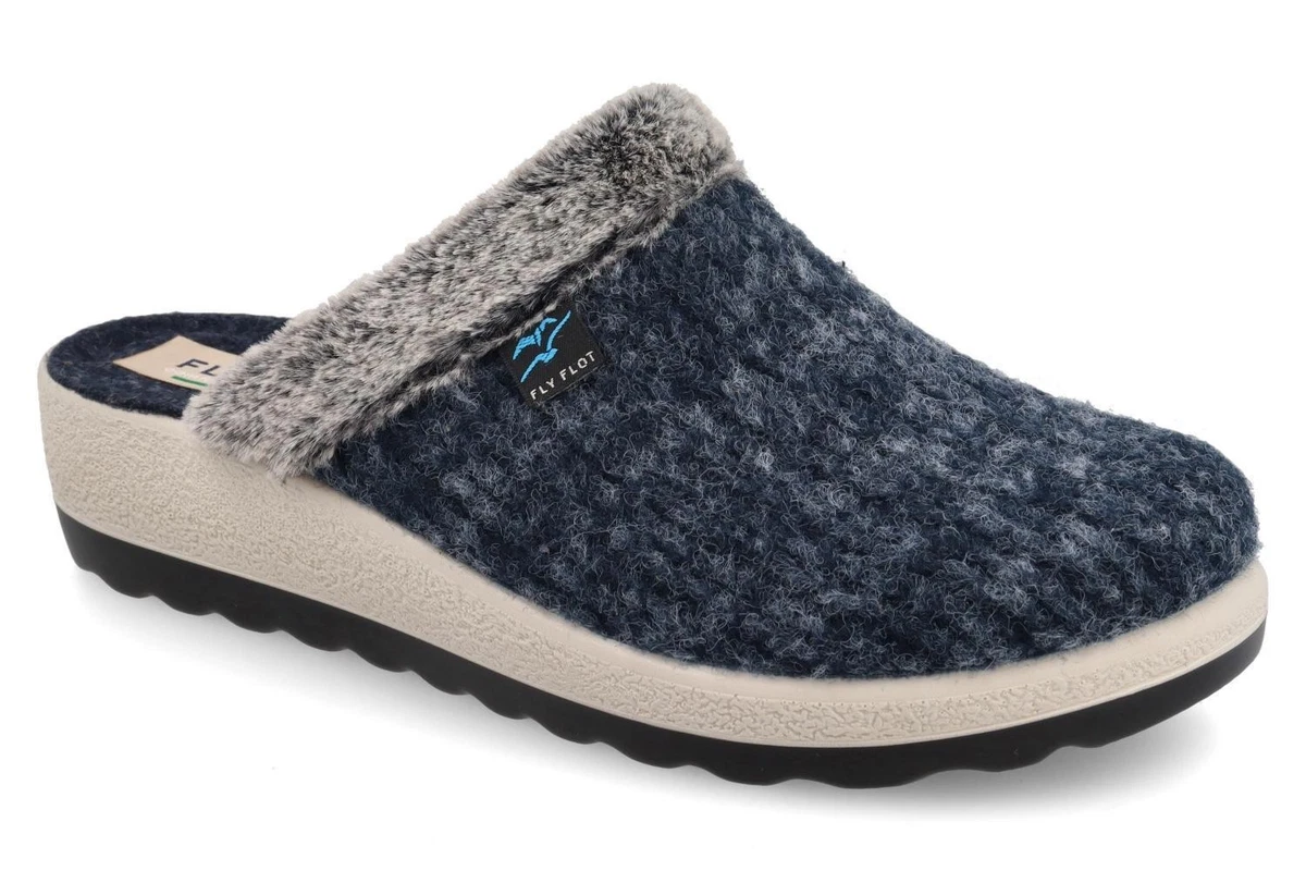 Fly Flot 860810, Pantofole Donna, Blu Avorio, 40 EU