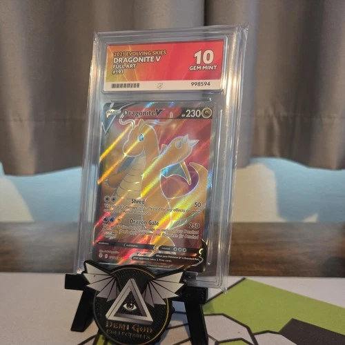 Pokemon Evolving Skies Dragonite Card 191/203 Dragonite v Ace 10
