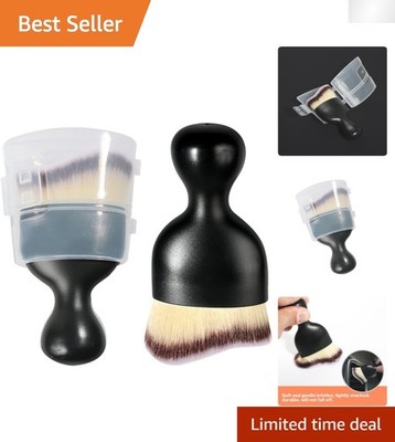 Ergonomic Car Interior Detailing Brush - Gentle on Surfaces, Tough on Dust
