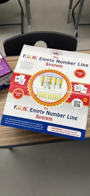 Learning Advantage F.U.N. Empty Number Line Card Set Grades 6-8 MPN #7989