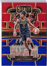 2024 Panini Select WNBA #19 Erica Wheeler Prizms Red and Blue #/399