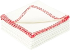 Pack of 8 White Dish Cloths   Bulk Pack Ideal for Cleaning & Multi Purpose Use