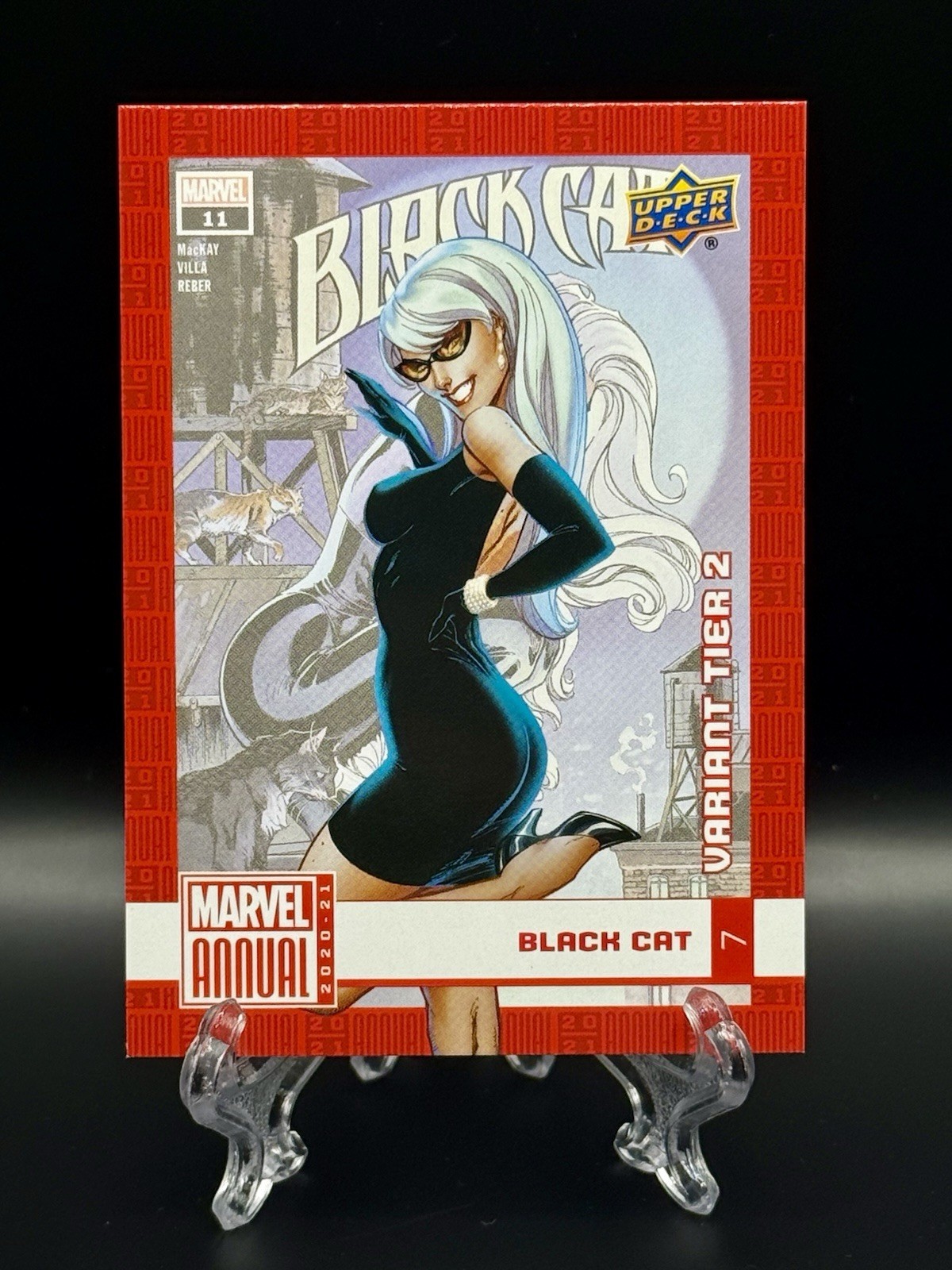 2020-21 Upper Deck Marvel Annual - Cover Variants Tier 2 Black Cat #7