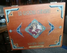La Gloria Cubana Society Cigar Toro Empty Wooden Cigar Box