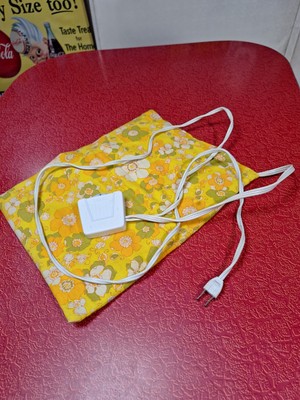 True VTG Mid-century 1960s Flower Power Sears Heating Pad MCM Mod Working!