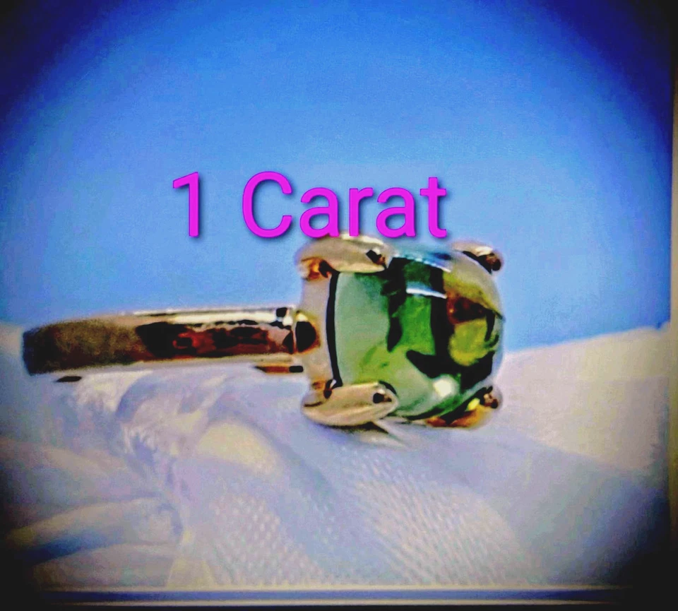 Anillo cabouchon vintage Tiffany Peridoto Paloma Picasso pila de azúcar Foto 2 de 4