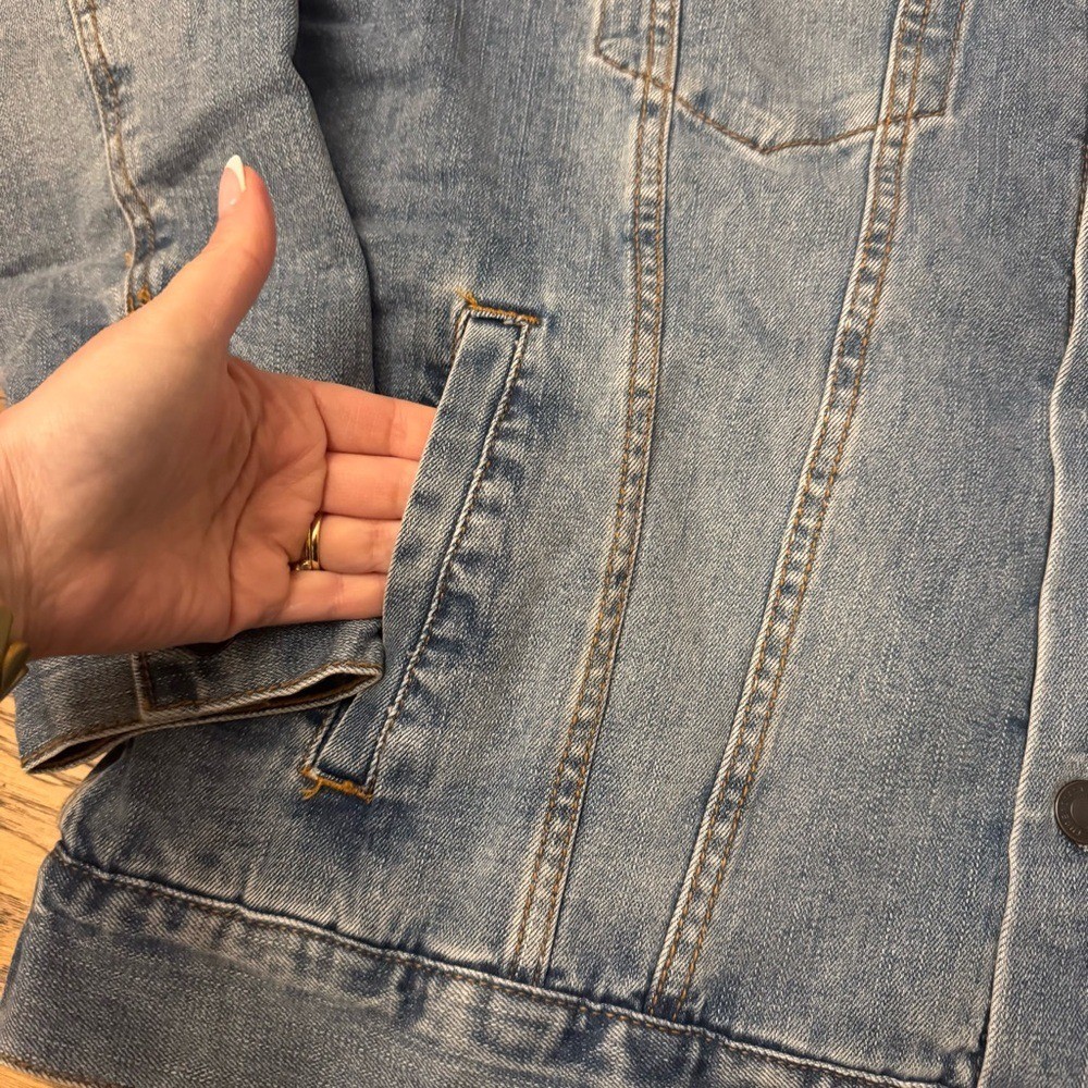 TAYLOR SWIFT 1989 (Taylor's Version) Clean Denim Jacket SZ L NEW Large image 2