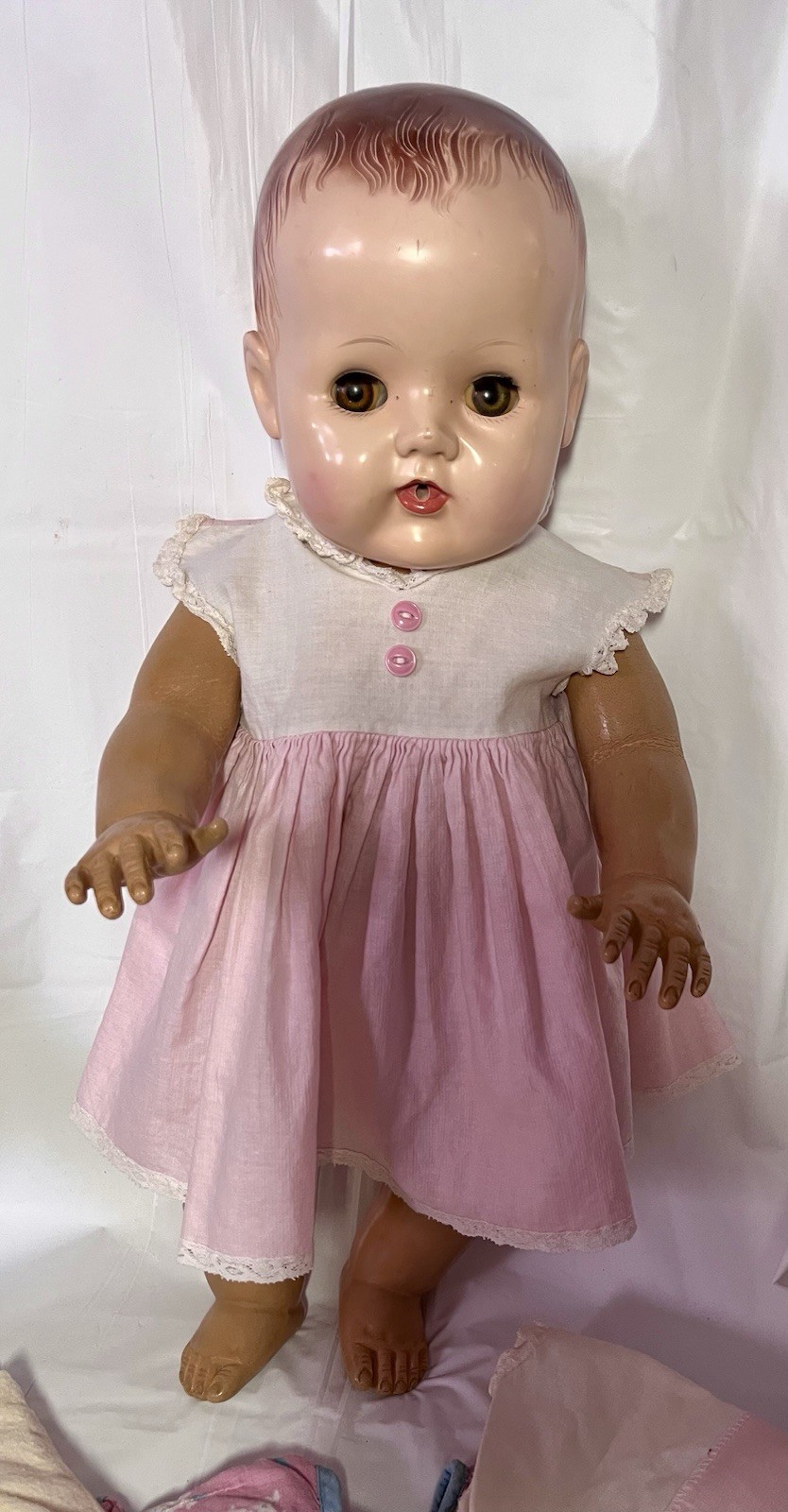 Vtg. 1950s American Character Tiny Tears Doll 18