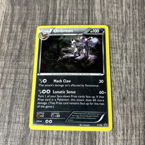 Umbreon XY96 Holo Black Star Promo 2016 Pokemon Card Heavy Played