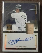 2024 Panini Impeccable Jeff Bagwell autograph bat piece 01/10 Houston Astros
