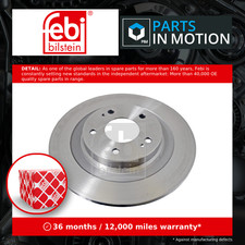 2x Brake Discs Pair Solid fits MITSUBISHI OUTLANDER Mk3 2.2D Rear 2012 on 4N14