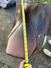Collegiate Close Contact English Jumping Saddle Brown Leather 17" Model 3888