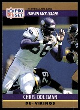 Chris Doleman 1990 Pro Set #18 Vikings NFL READ FREE SHIPPING AutographDen