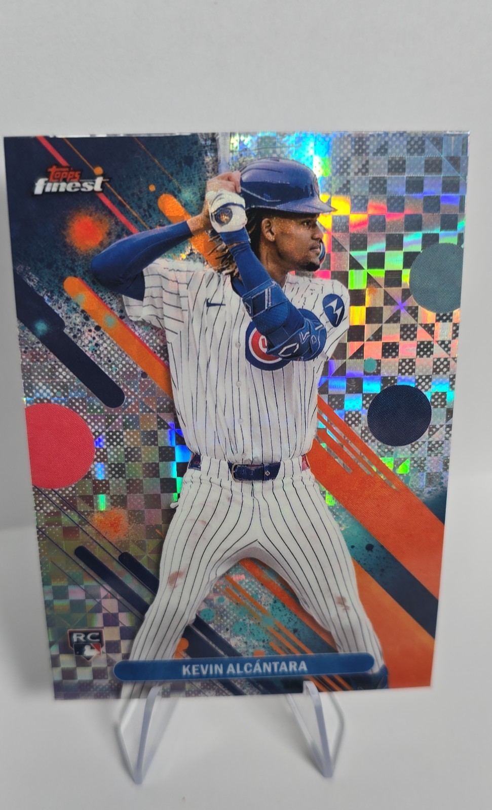 2025 Topps Finest - Common Kevin Alcantara #33 Checkerboard Refractor (RC)