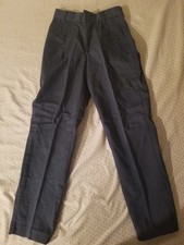 vintage 80s 90s kids black pants girls 7 slim Chic 8.5" rise 22" long